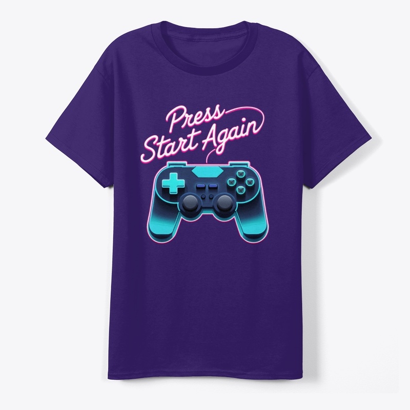 Press Start Again | Retro Gamer Tee