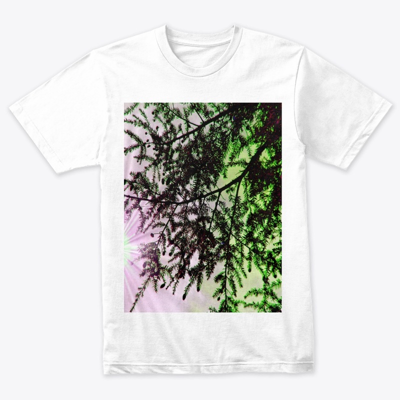 green and pink tree 