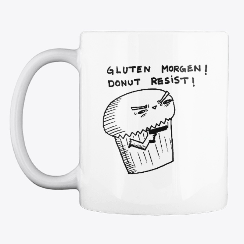 Muffin Gluten Morgen Mug White Ceramic