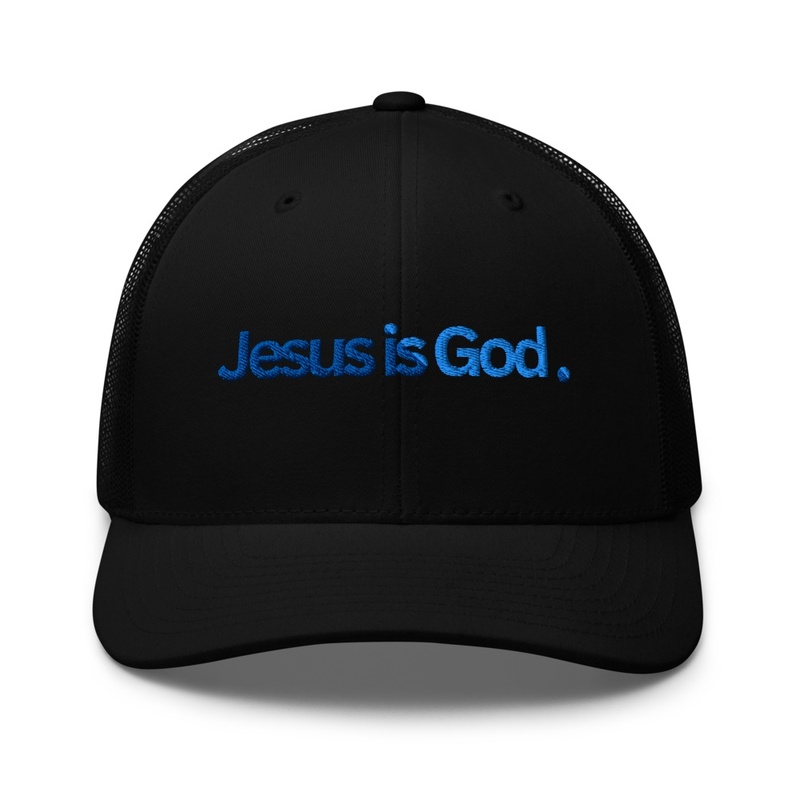 Jesus is God. Blue to water