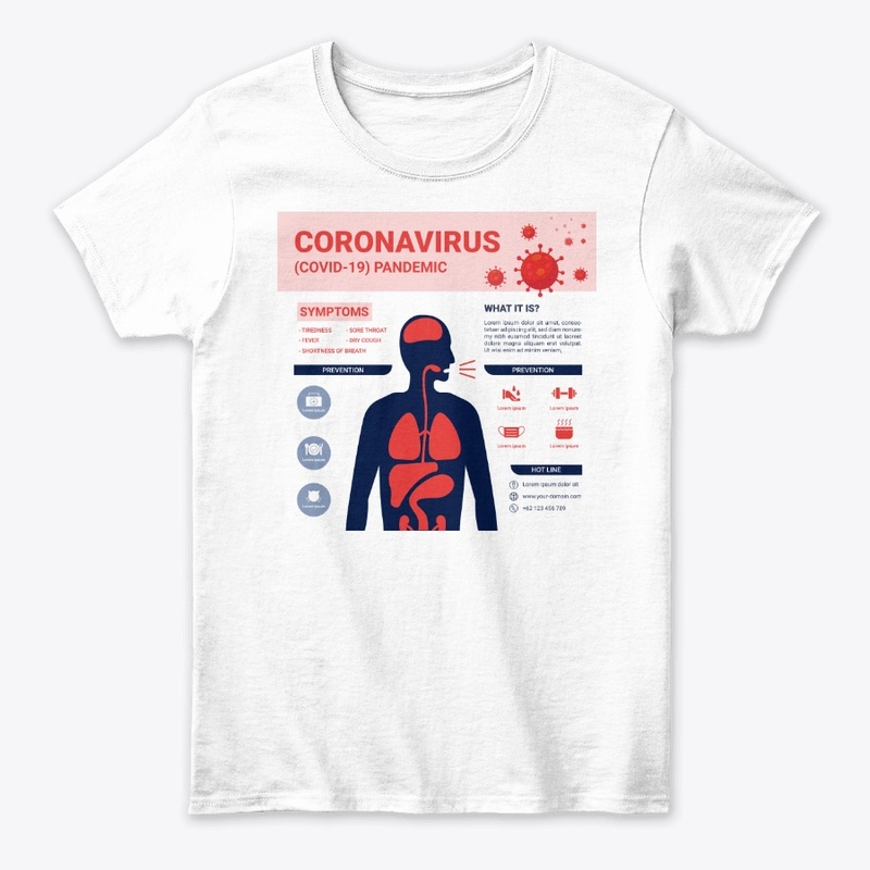 T-shirt Coronavirus, go away!!!