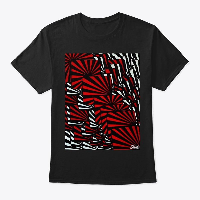 Black and Red Rays Classic Tee Unisex