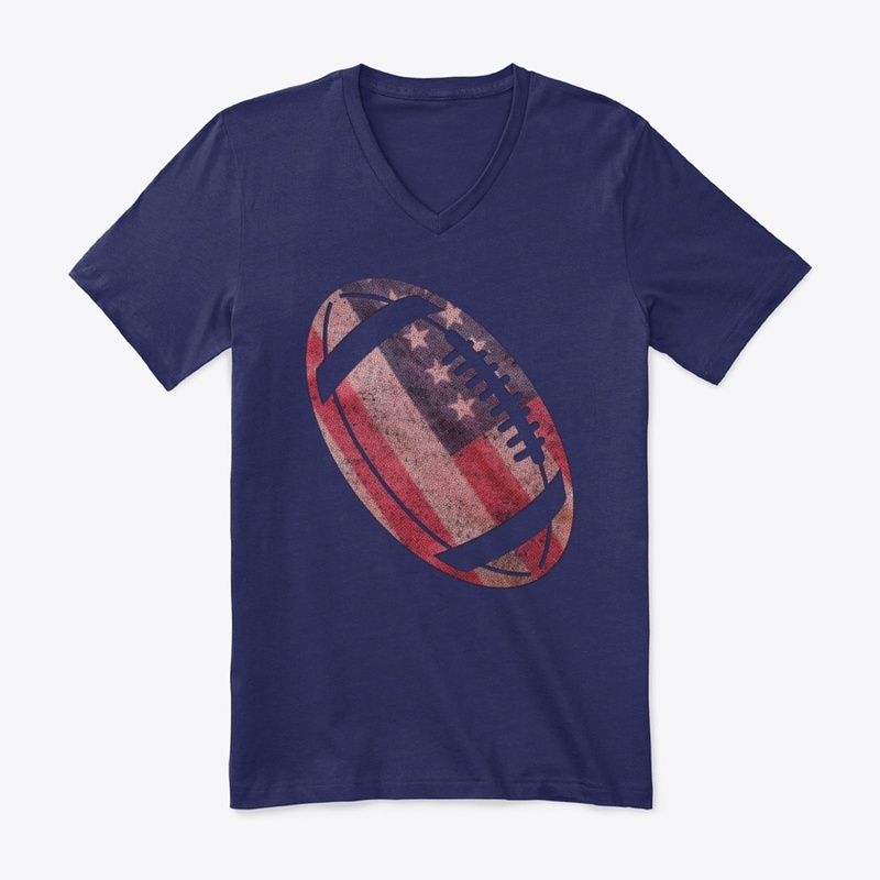 American Football US Flag Patriotic Gift