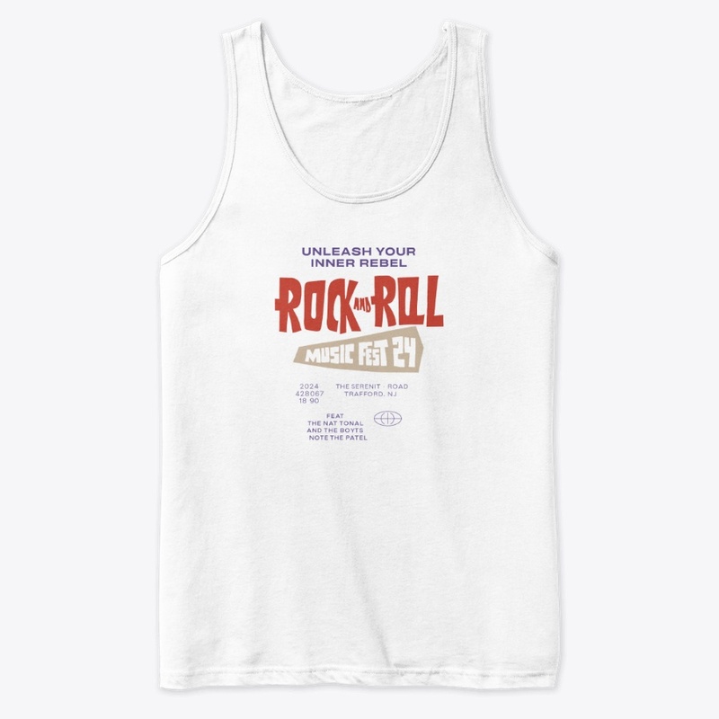 Rock And Roll Text art T-shirt design