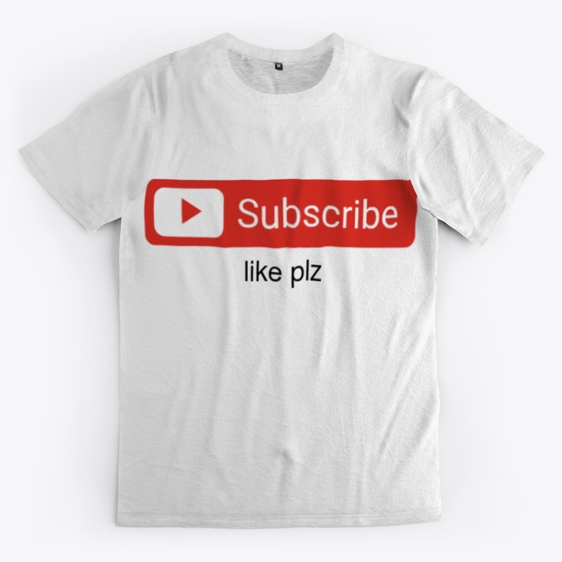 Subscribe like plz shirt