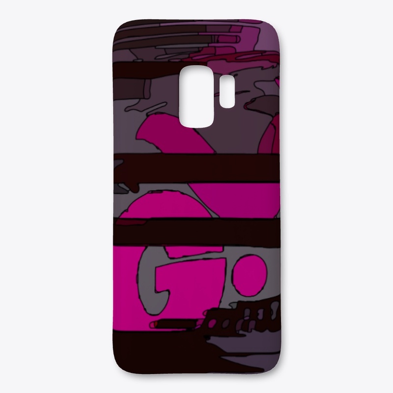Pink Black Abstract Pattern