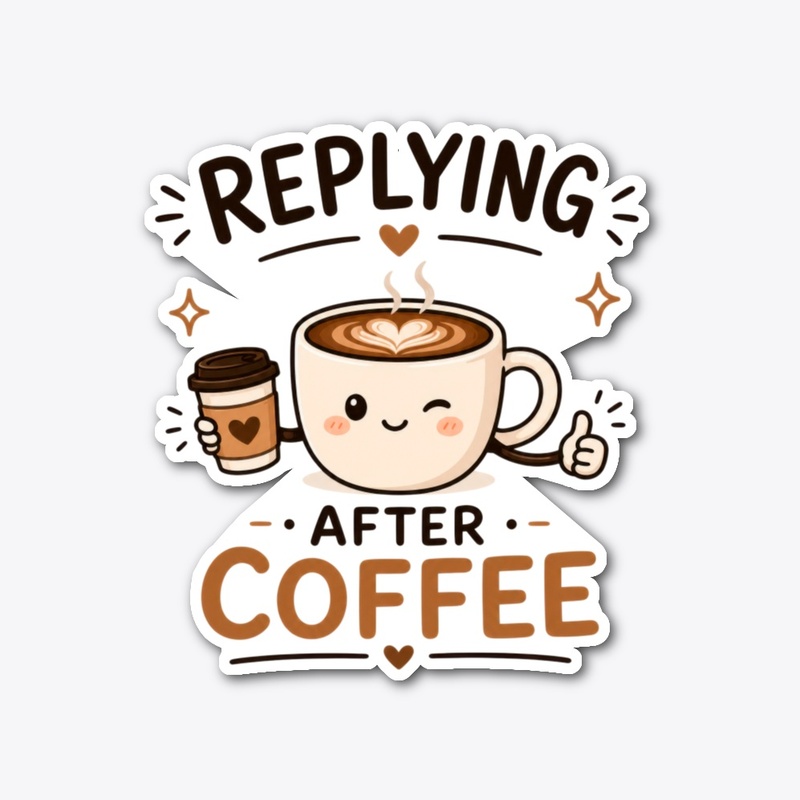 Replying After Coffee Funny Coffee