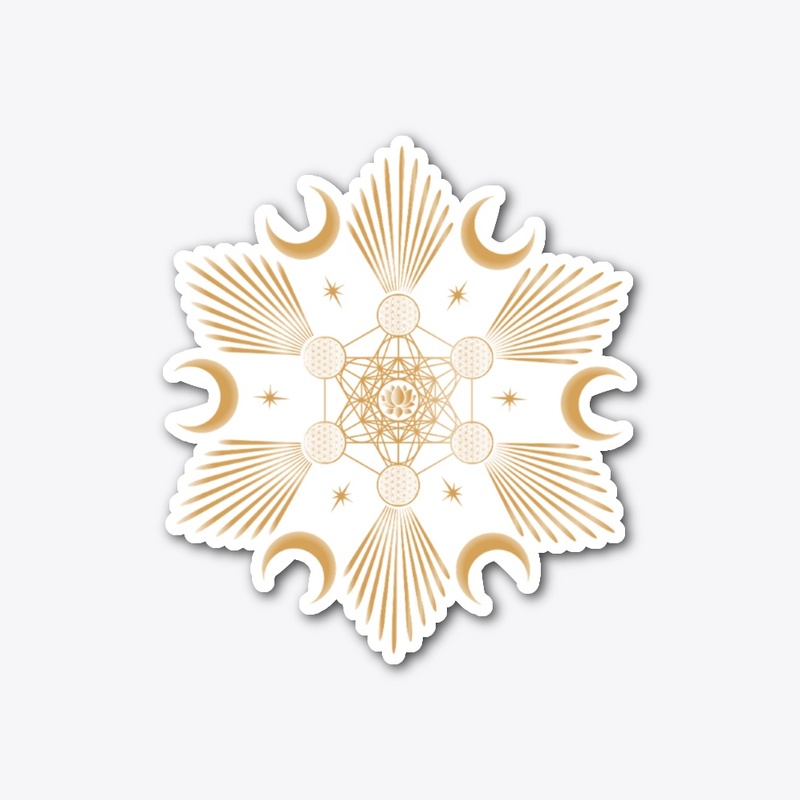 sacred geometry mystical moon t-shirts