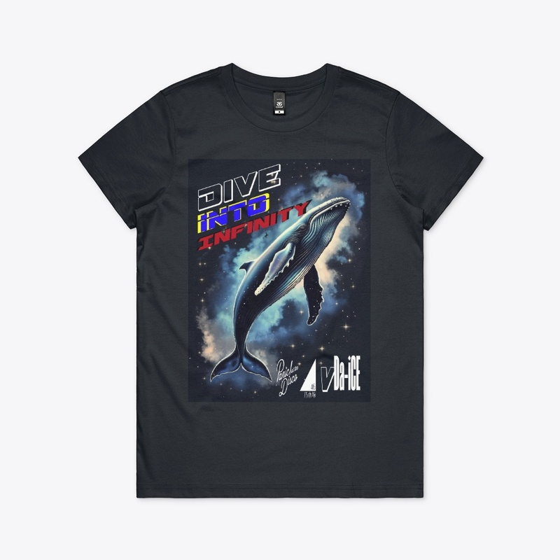 Dive Into Infinity Dark Whale Unisex Tee