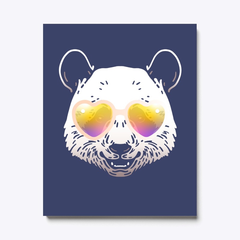 Cute Panda in Sunglasses (Colored+sg05)