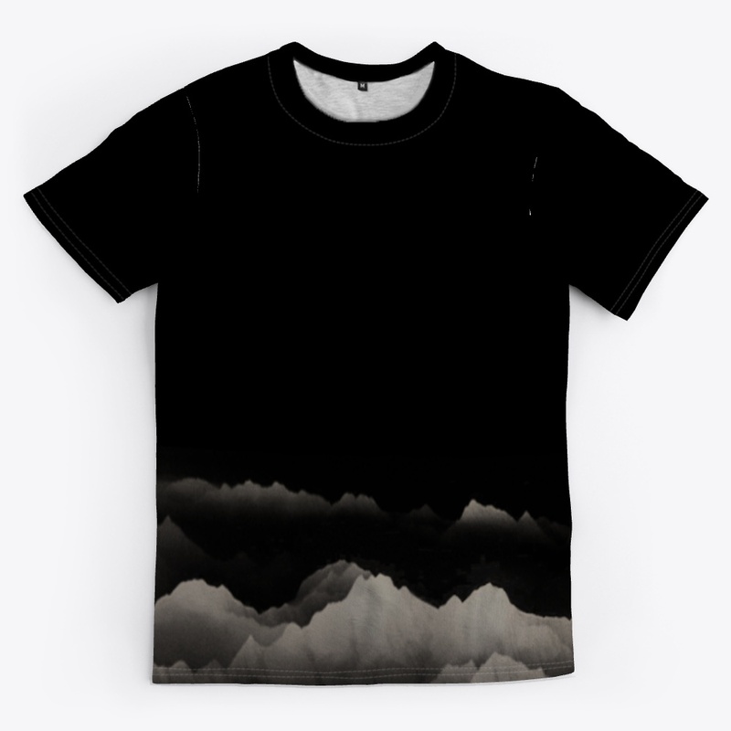 Black mountain silhouette 