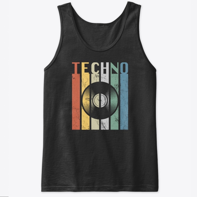 Techno Vintage Multicolor Stripes Vinyl
