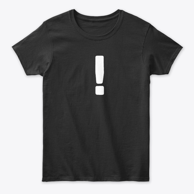 Awesome shirt with exclamation mark