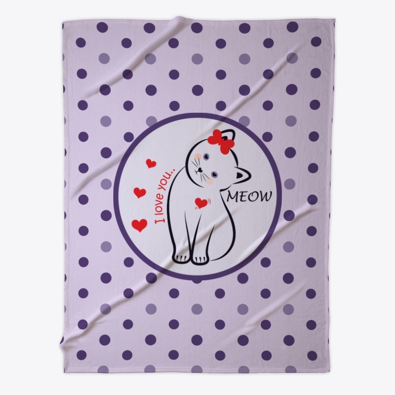 Cat says i love you - lover gifts idea