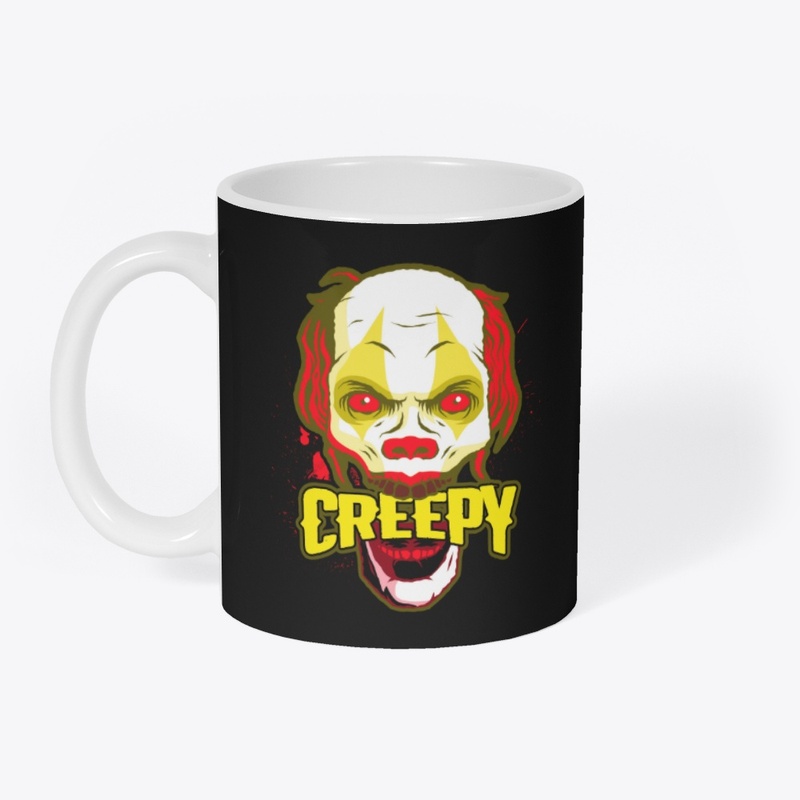 Creepy Halloween Clown Design