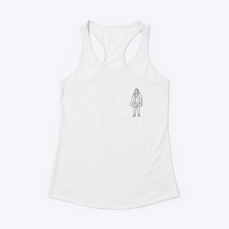 Small Icon Ghostie Black on White