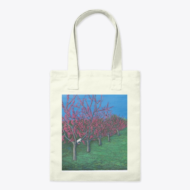 Cherry Orchard Trees Tote Bag 