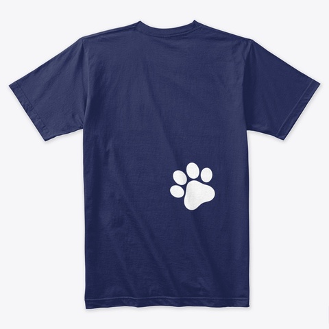 Pet Hair Don't Care Midnight Navy T-Shirt Back