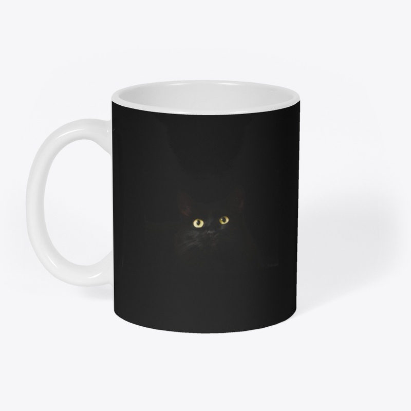 Yellow Eyes Black Cat