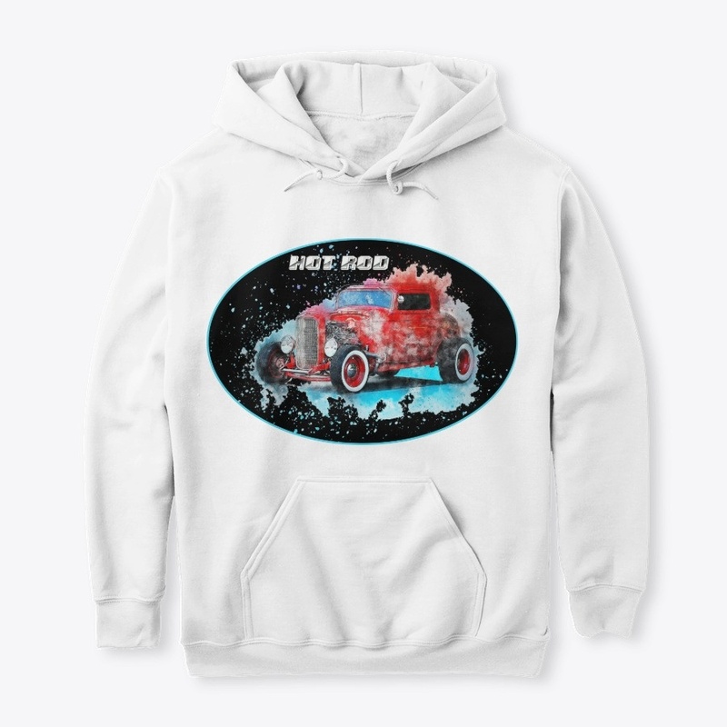 Sweatshirt + Hot Rod T-Shirt.