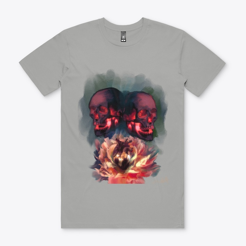 Skull and Peony Design