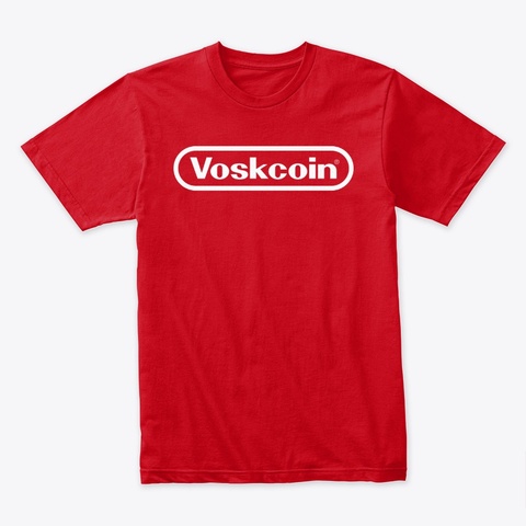 Vosktendo T Shirt By Vosk Coin Red T-Shirt Front