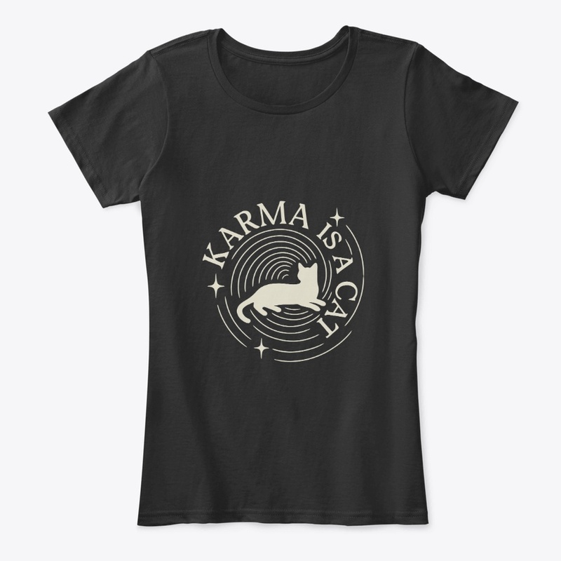 Karma Is a Cat Pastel Art Gift  