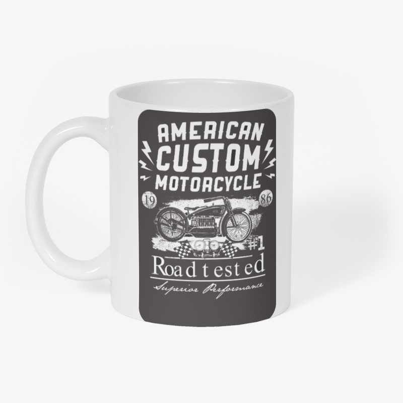 Retro sign of custom motorcycles