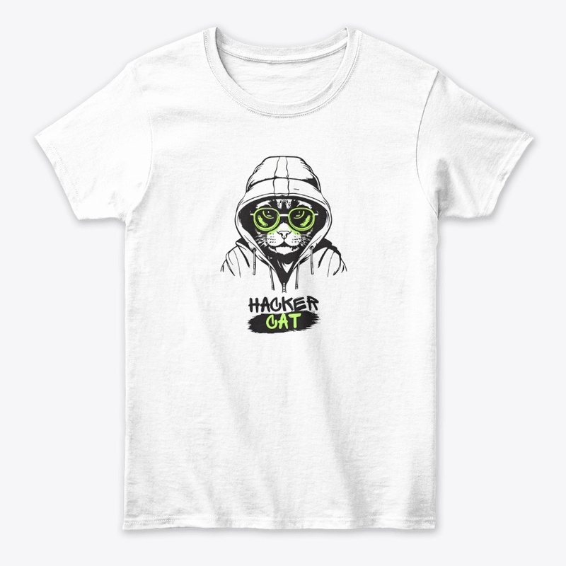 Hacker Cat: The Cyber Cool Tee
