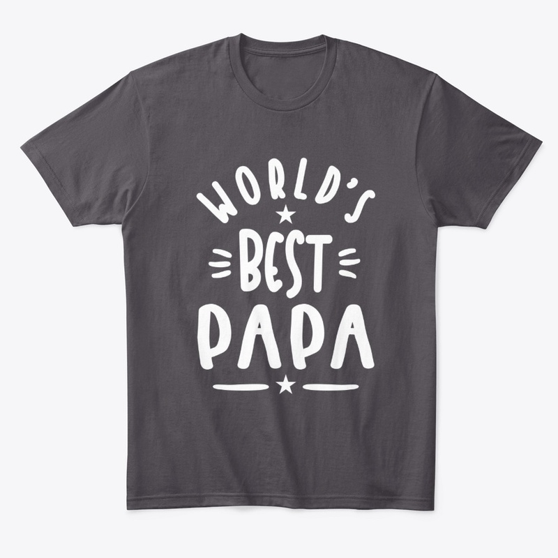 Mens World's Best Papa Father Gift