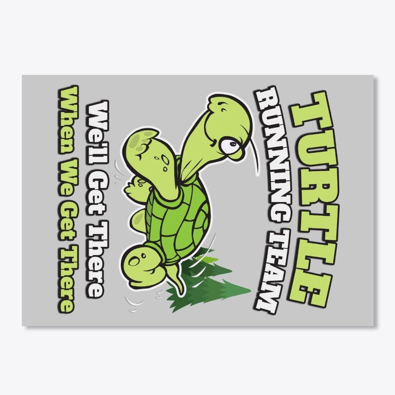 Turtle Running Team Funny Gift