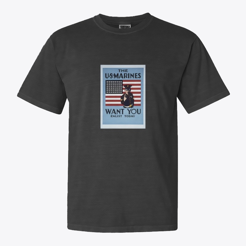 Marines Want You - Comfort Colors 1717 | Classic Heavyweight T-Shirt