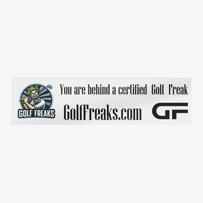 GOLF FREAKS BUMPER STICKER