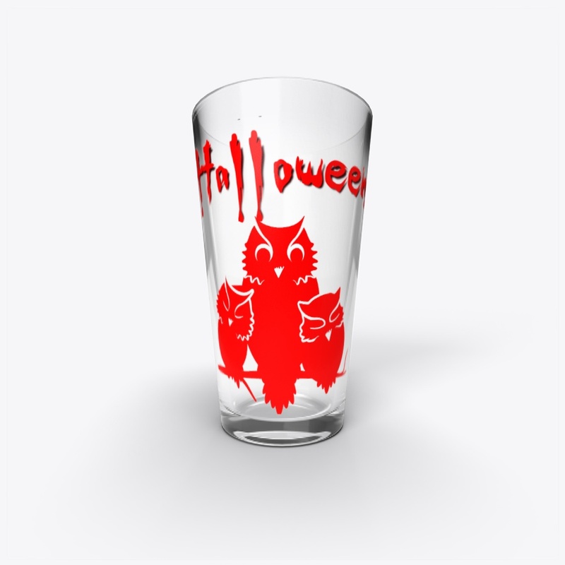 Halloween - Hiboux rouges