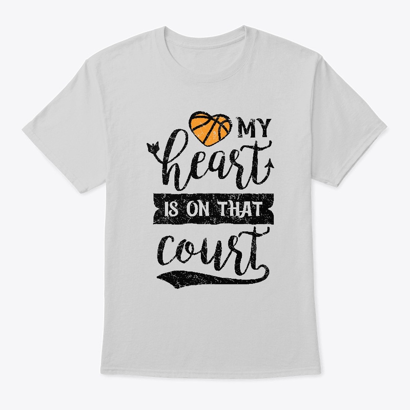 Basketball mom heart court design 