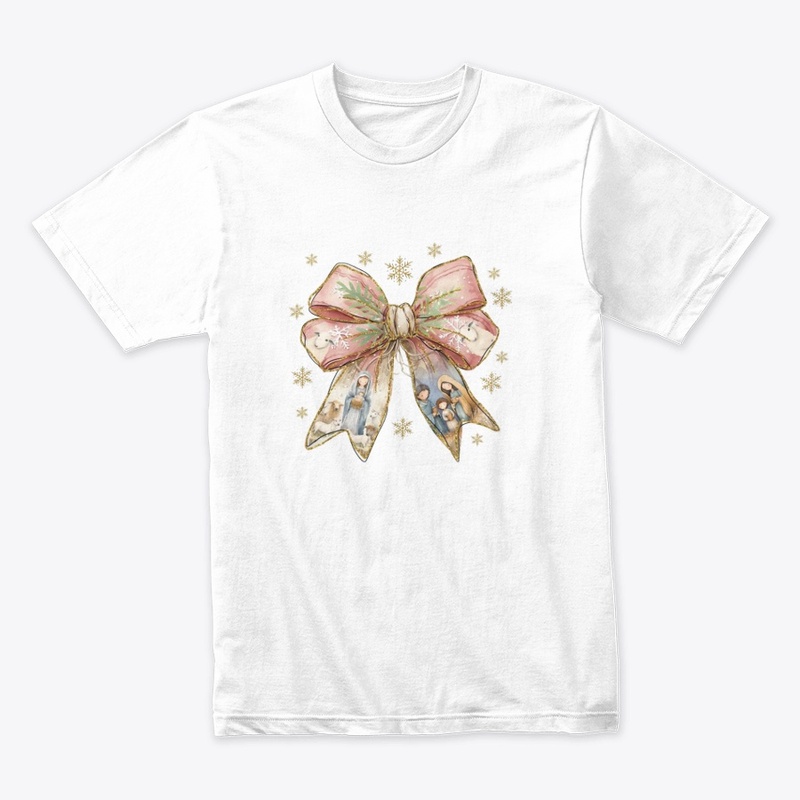 Jesus Christmas Coquette Bow