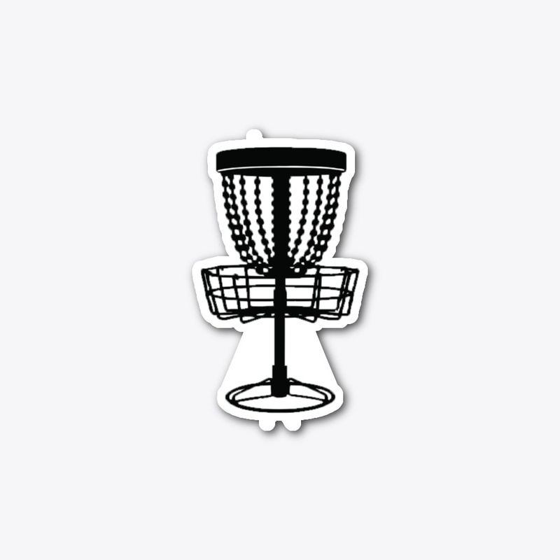Disc Golf Basket Sticker