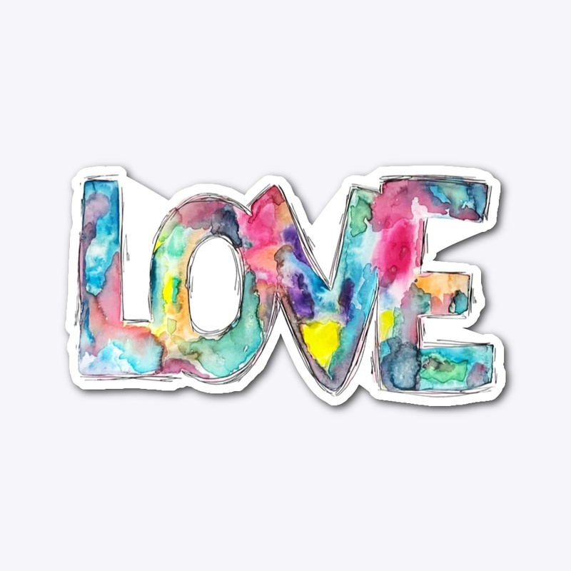 Watercolor LOVE shirt