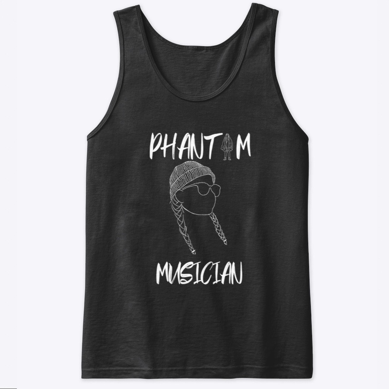 Phantom Merch White on Black