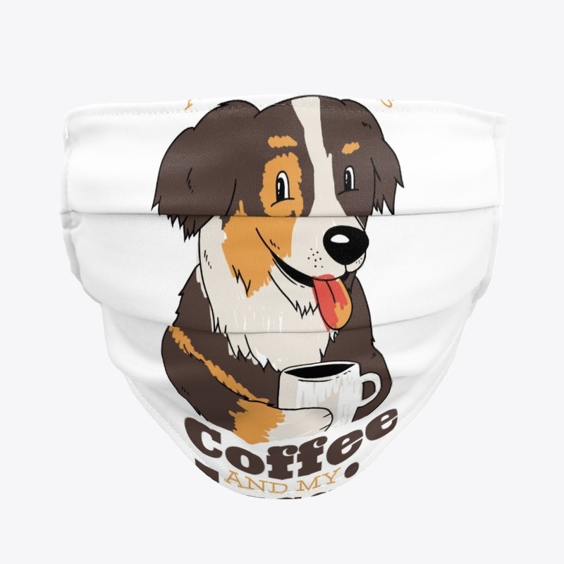dog drinking coffee