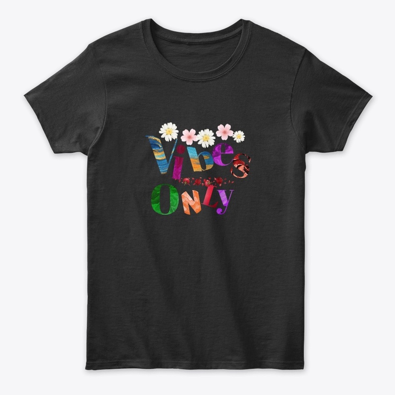 Good Vibes Only Floral Typography