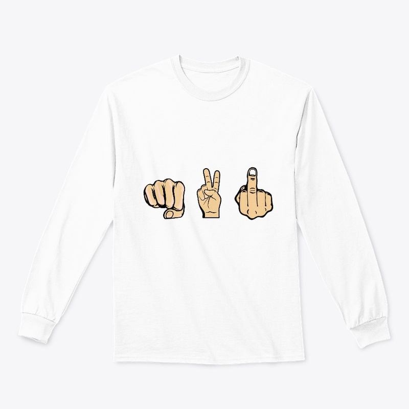 Peace love finger 
