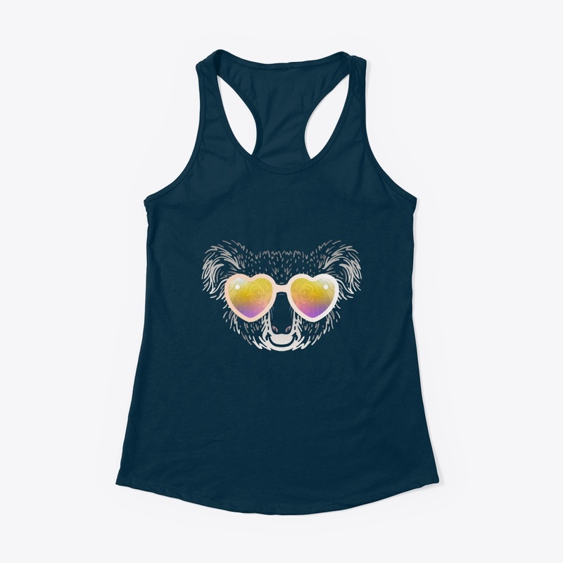 Cute Koala in Sunglasses (Colored+sg05)