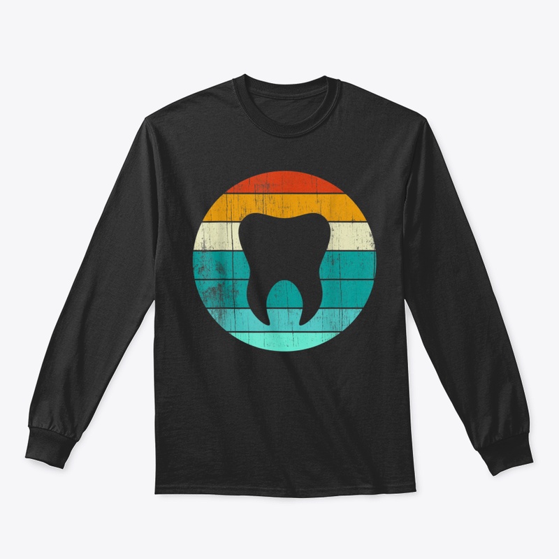 Teeth Retro Vintage Color Dental Hygieni
