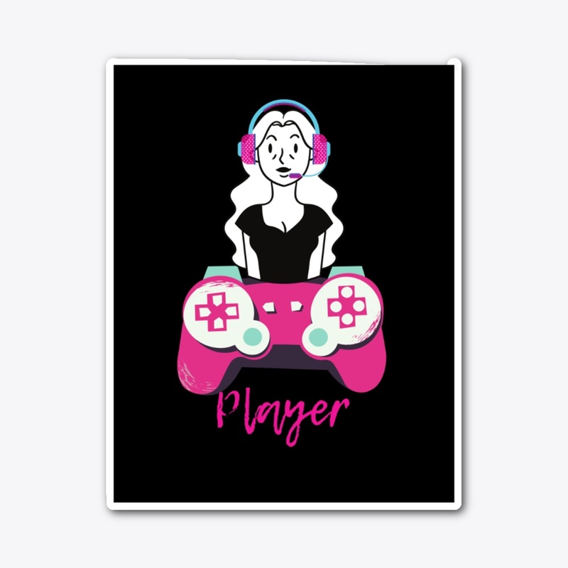 "Black Player Tee - Game On!"