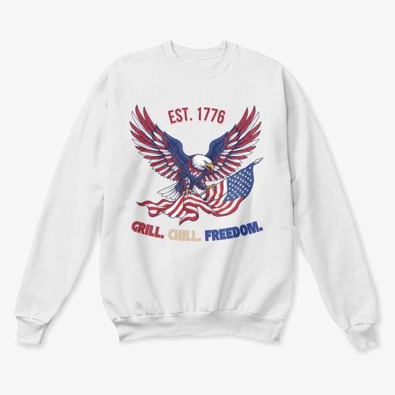 Funny Grilling Patriotic Eagle Tee