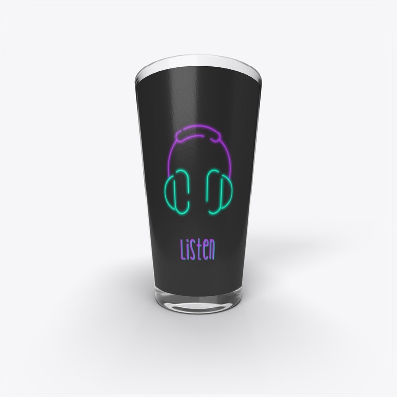 Vibrant Listen Graphic Hoodie & T-shirt 