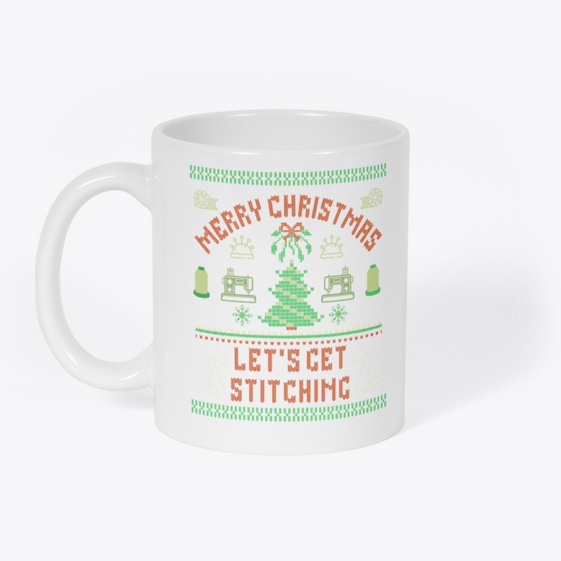 Merry Christmas Let's Get Stitching