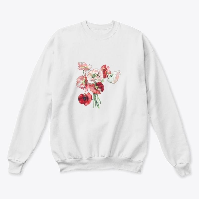 Realistic Red and Pink Flowers Design