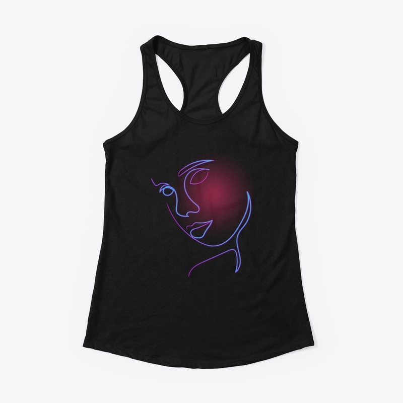 Aesthetic Minimal Line Woman Profile